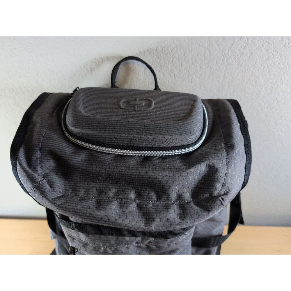 OGIO X-Fit Backpack 23 Liter Black/Gray Golf  Gym Day Pack HP SUSE Embroidered